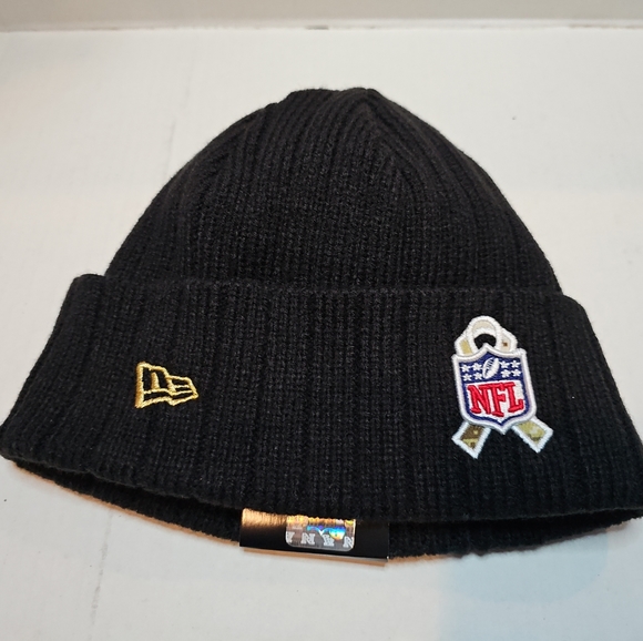 New Orleans Saints New Era 2021 NFL Salute To Service Cuffed Knit Hat Men's NWT - Picture 2 of 4